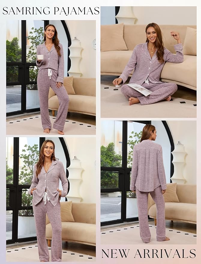 Women's Pajama Set - Long Sleeve - 2 Piece