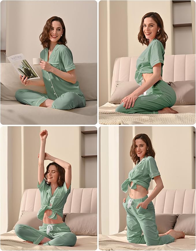 Women's 100% Cotton Pajama Set - 2 Piece