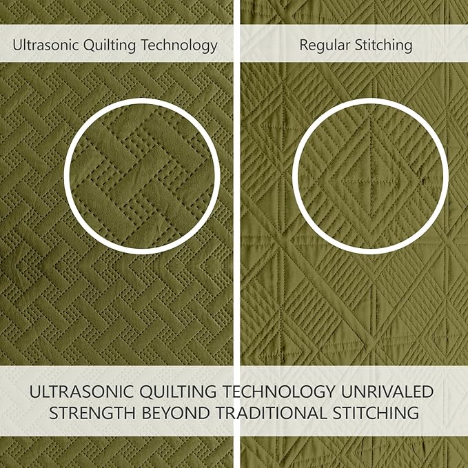 Microfiber Quilt Set - Twin - 2 Piece