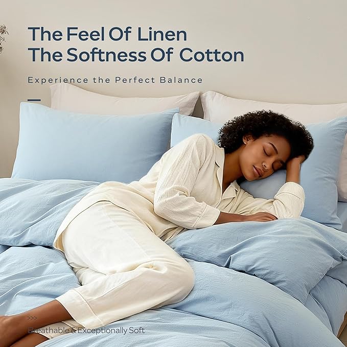 Linen Duvet Cover Set - Full