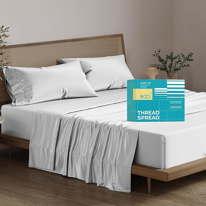 Cooling Bed Sheet Set - Queen - 16 in Deep Pocket - 4 Piece