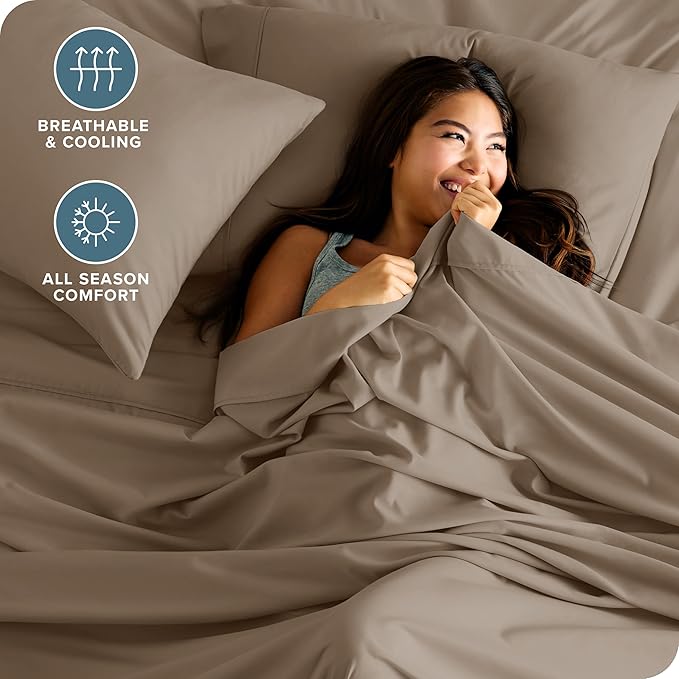 Microfiber Bed Sheet Set - Queen - 4 Piece