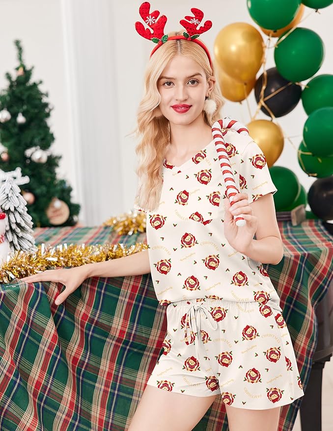 Women's Pajama Set - Short Sleeve - 2 Piece