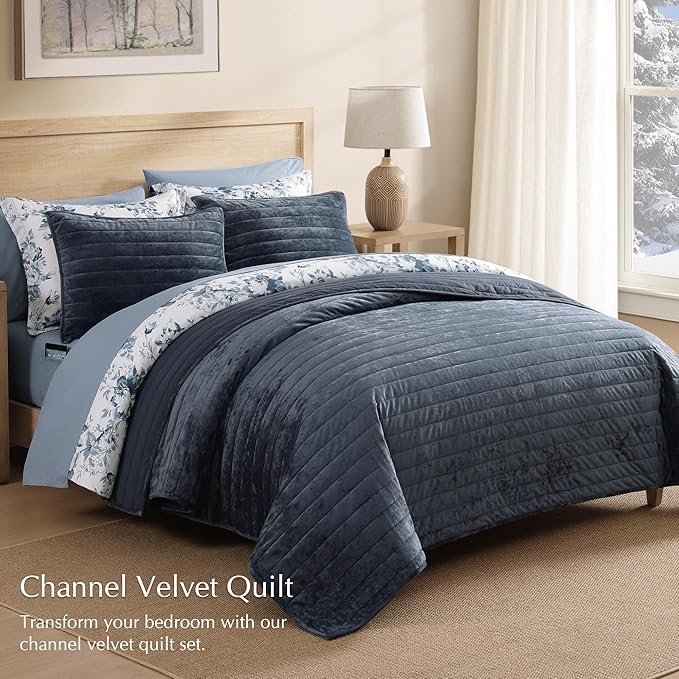 Velvet Quilt Set - Queen - 3 Piece