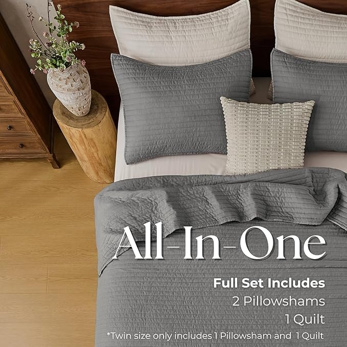Microfiber Quilt Set - King