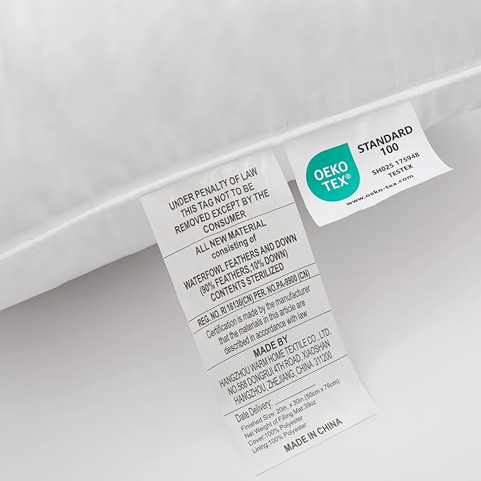 Bed Pillow - Standard - 2 Pack