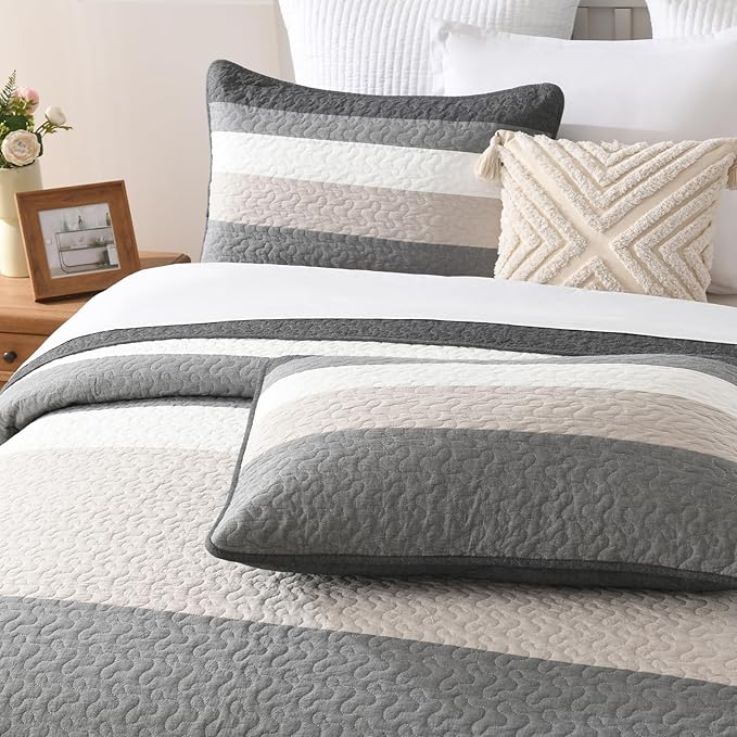 100% Cotton Bedding Set - King - 3 Piece