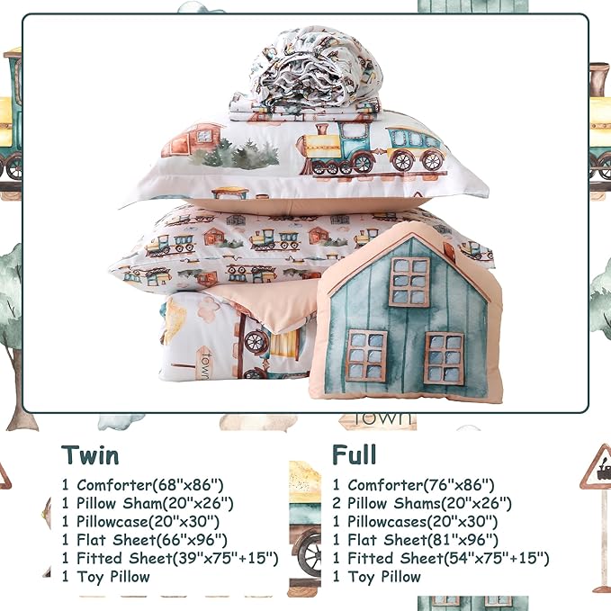 Microfiber Comforter Set - Twin - 6 Piece