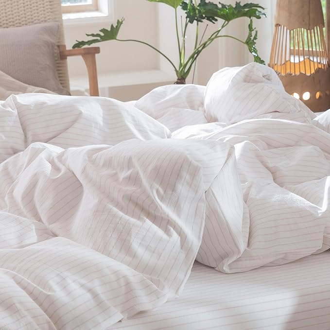 Linen Duvet Cover Set - Twin