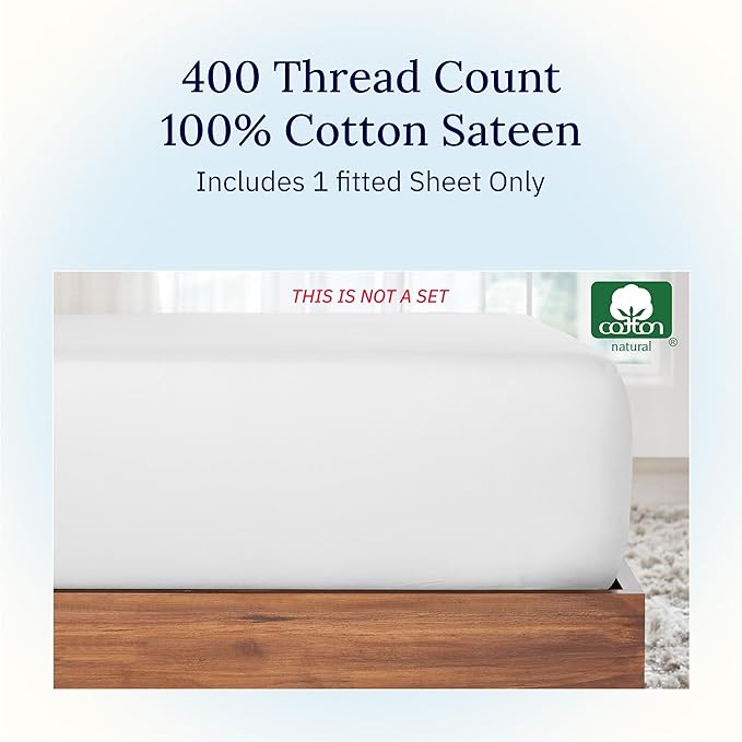 100% Cotton Fitted Sheet - King