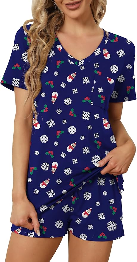 Women's Pajama Set - Short Sleeve - 2 Piece