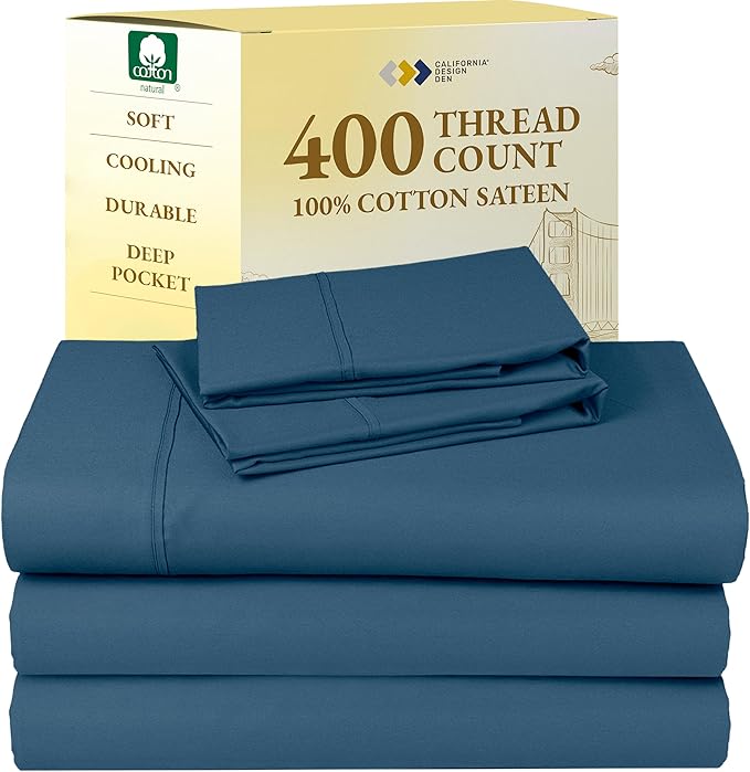 100% Cotton Bed Sheet Set - Split King - 5 Piece