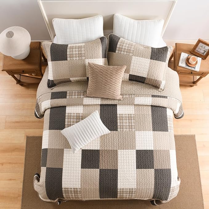 100% Cotton Bedding Set - California King - 3 Piece