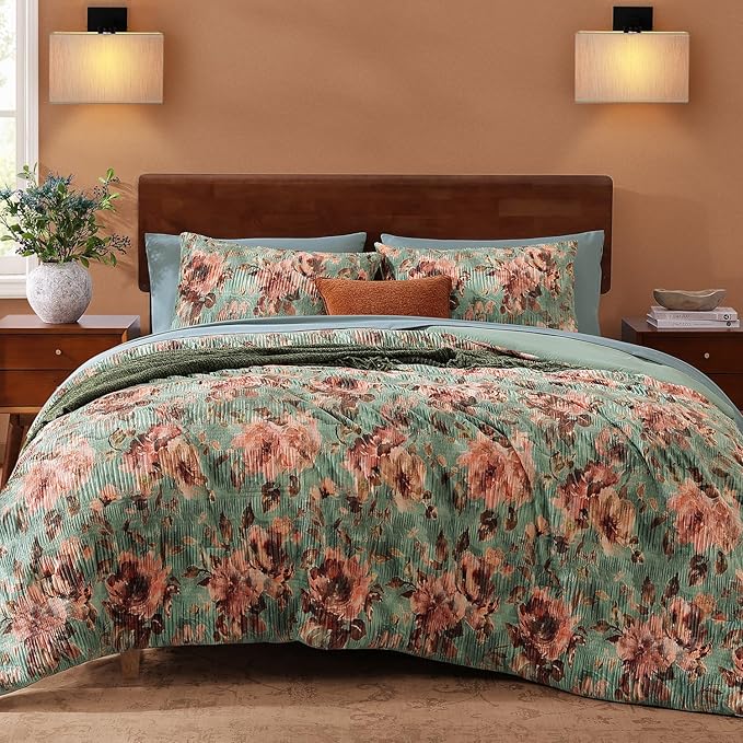 Velvet Comforter Set - King - 7 Piece