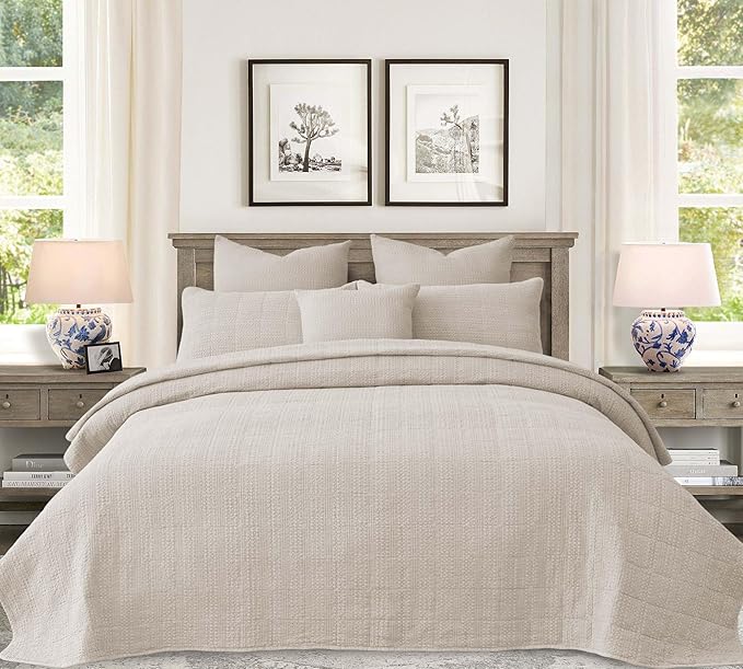 100% Cotton Quilt Set - Queen - 3 Piece