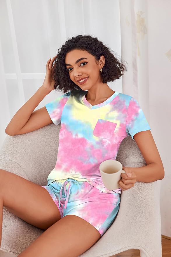 Women's Pajama Set - Short Sleeve - 2 Piece