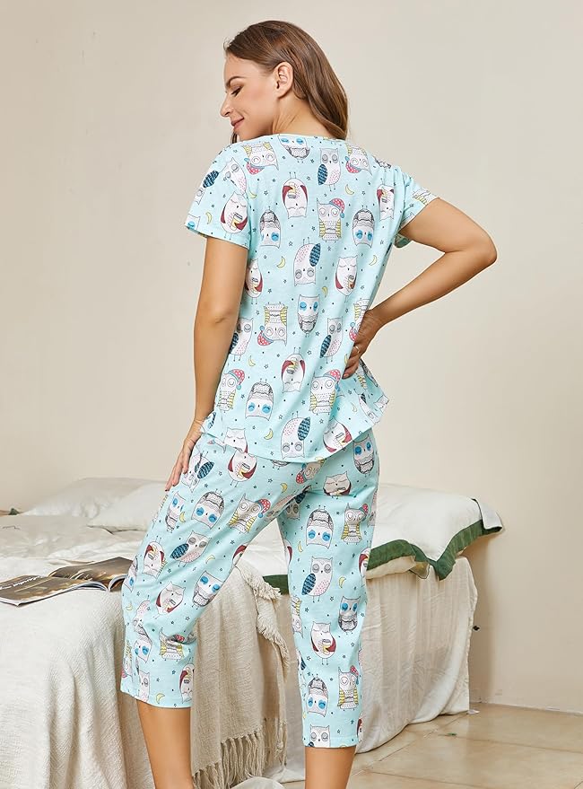 Women's Capri Pajama Set - 2 Piece