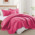 Microfiber Quilt Set - California King - 3 Piece