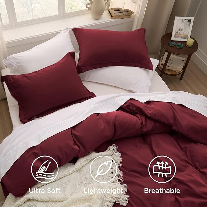 Duvet Cover Set - Queen - 90 x 90 in - 3 Piece