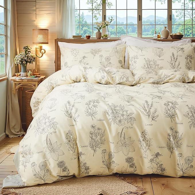 100% Cotton Duvet Cover Set - Queen - 3 Piece