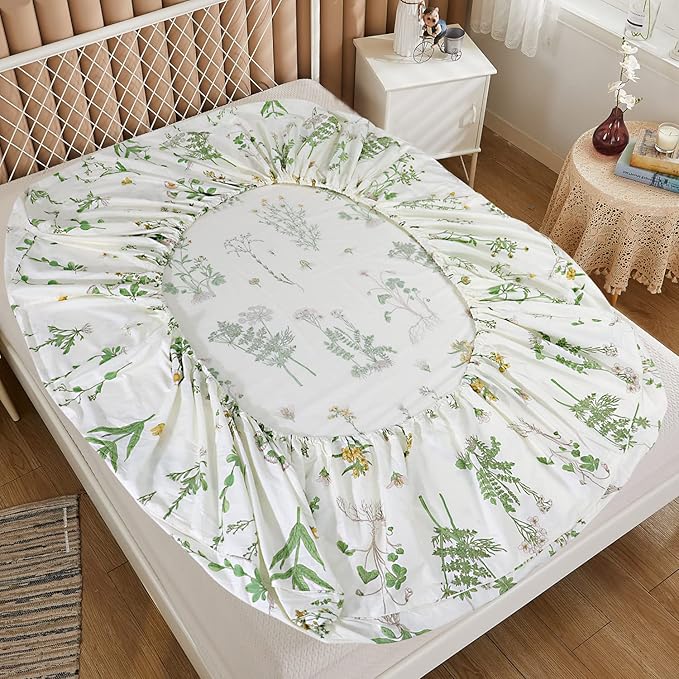 100% Cotton Bed Sheet Set - King - 4 Piece