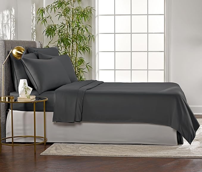 Bamboo Cooling Bed Sheet Set - California King - 4 Piece