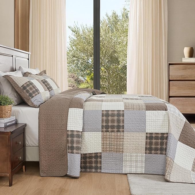 100% Cotton Bedding Set - King - 3 Piece