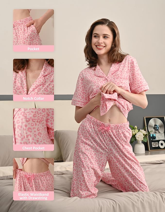 Women's 100% Cotton Pajama Set - 2 Piece