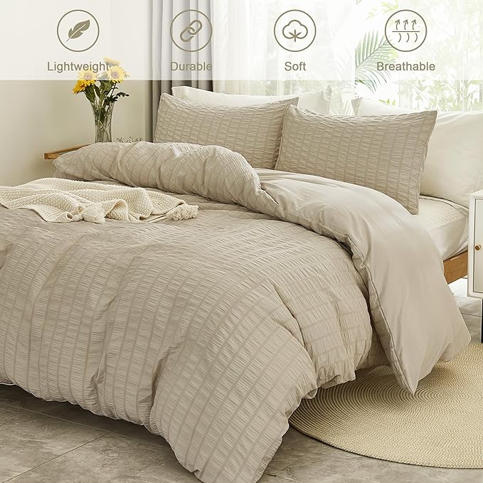 Microfiber Duvet Cover Set - Full - 80 x 90 in - 3 Piece