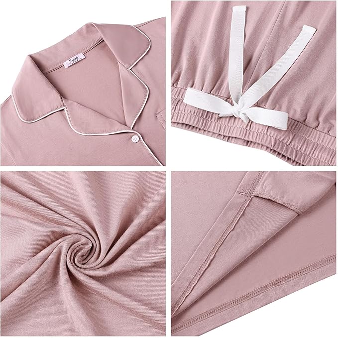 Women's Bamboo Cooling Pajama Set - Long Sleeve