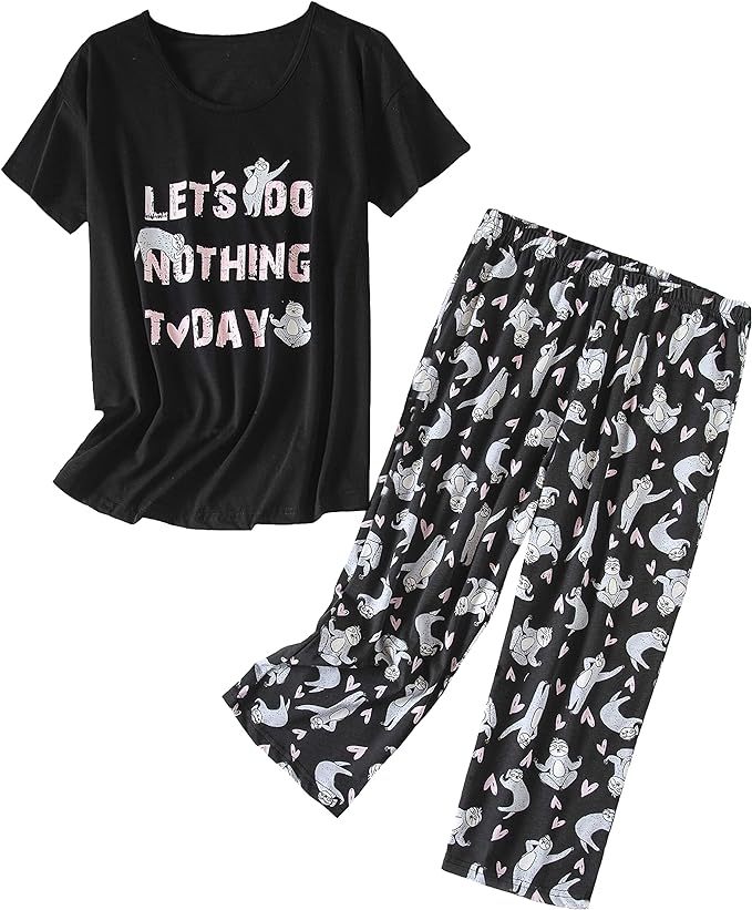 Women's Capri Pajama Set - 2 Piece