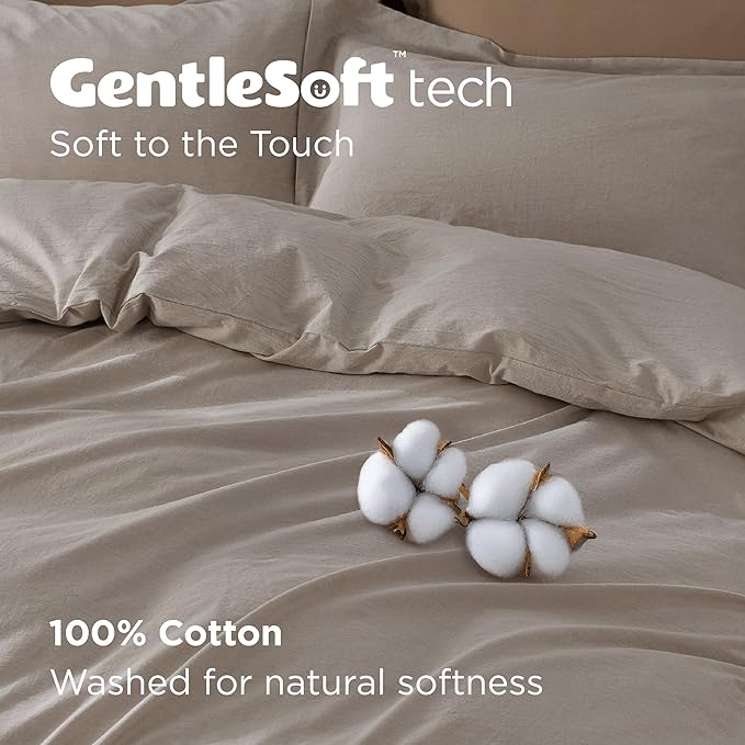 Linen Duvet Cover Set - Twin