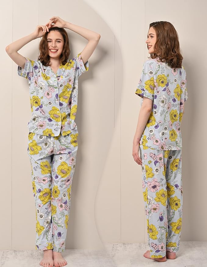 Women's 100% Cotton Pajama Set - 2 Piece