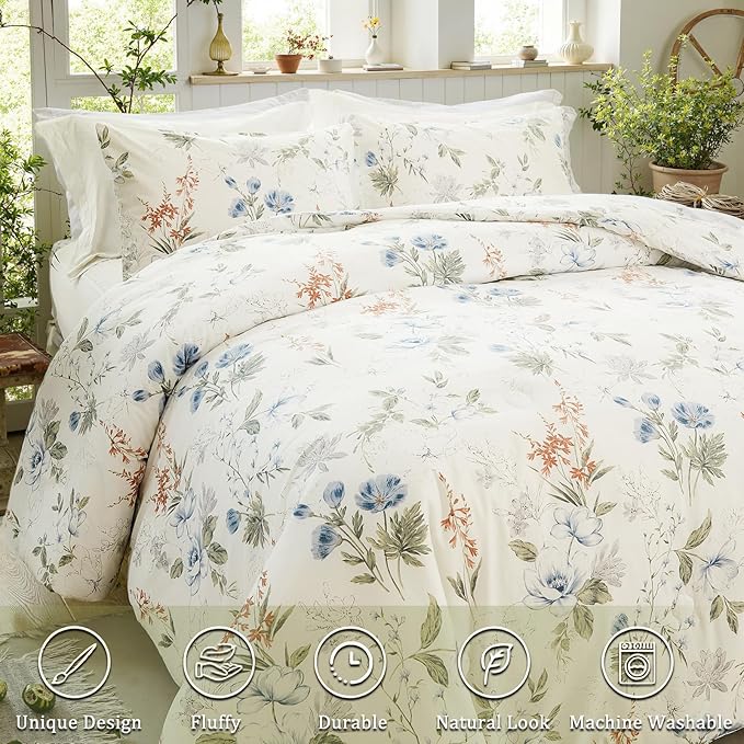 100% Cotton Duvet Cover Set - King - 3 Piece