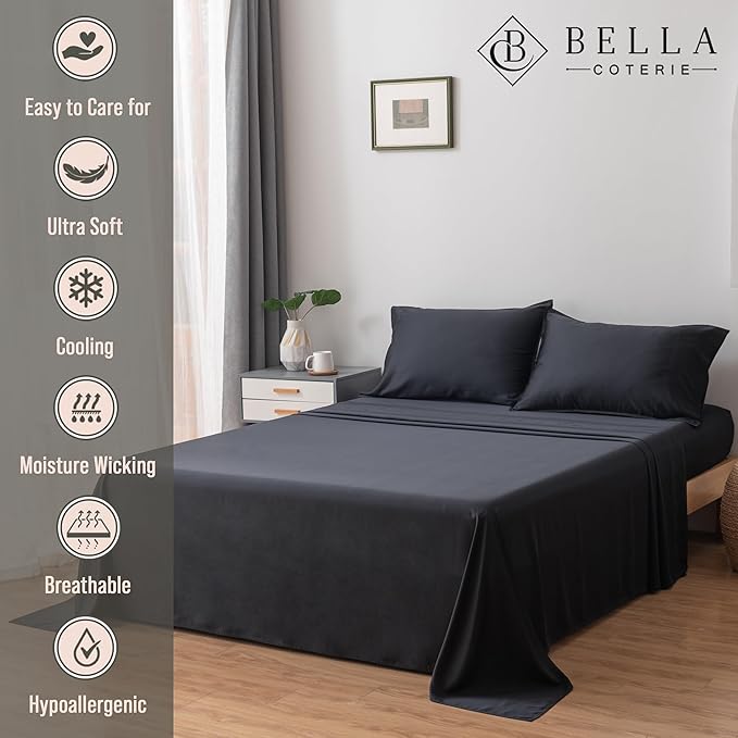 Bamboo Cooling Bed Sheet Set - Split King