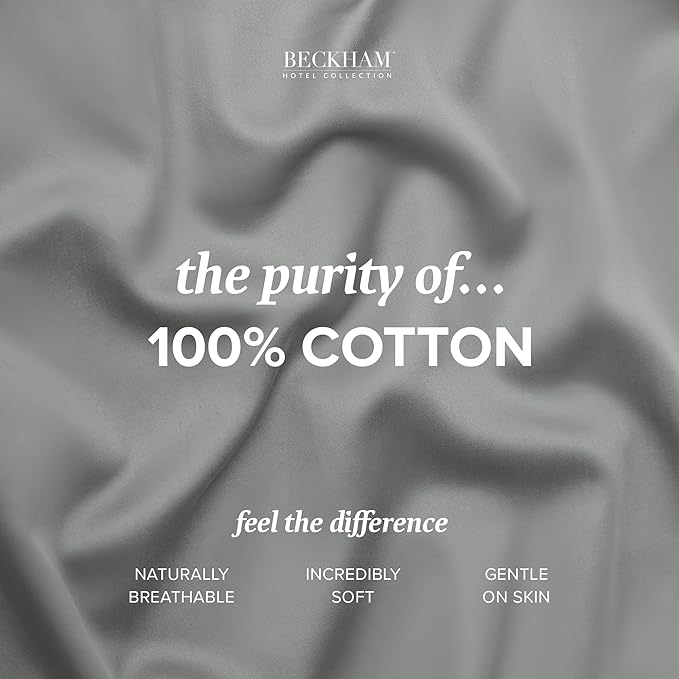 100% Cotton Pillowcase Set - King - 2 Piece