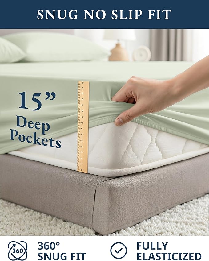 Linen Bed Sheet Set - Twin XL - 3 Piece