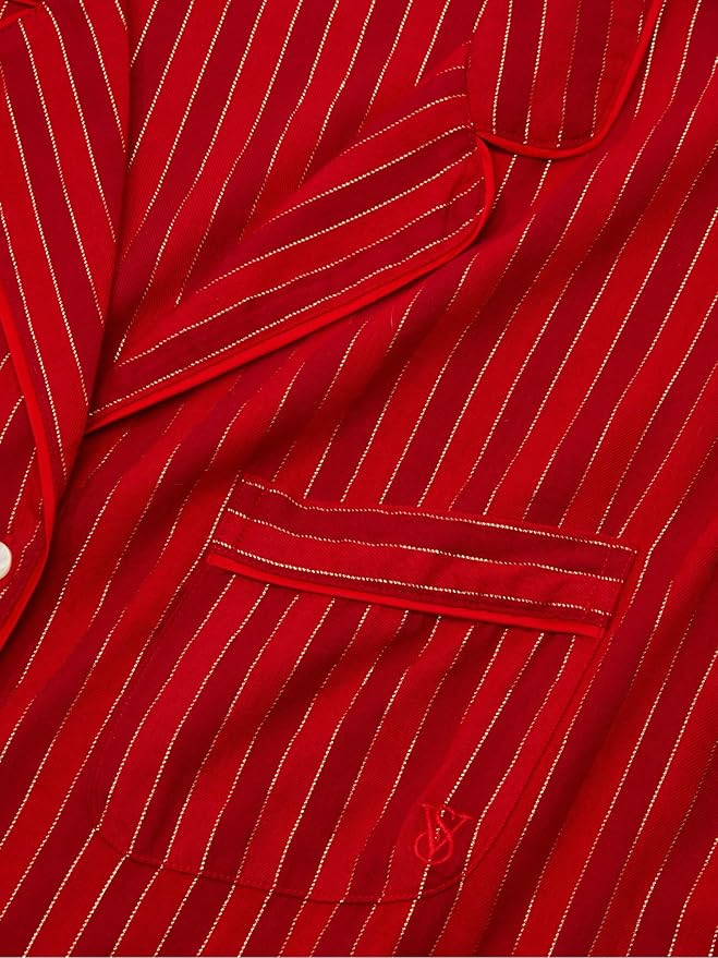 Women's Flannel Pants Pajama Set - Long Sleeve - 2 Piece
