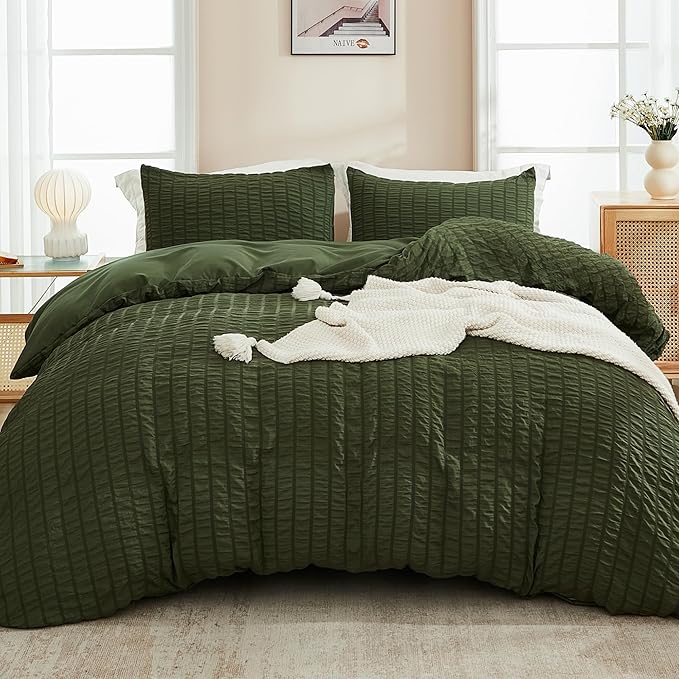 Microfiber Duvet Cover Set - Queen - 90 x 90 in - 3 Piece