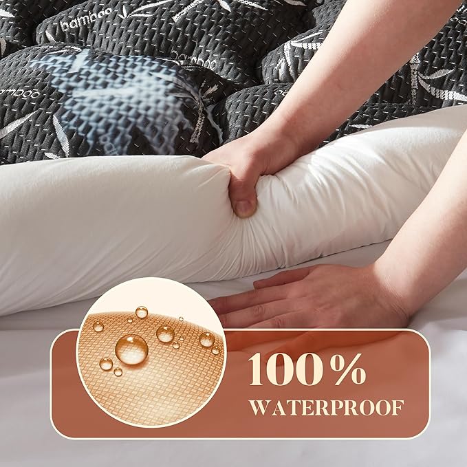 Waterproof Mattress Topper - Twin XL - 22 in Deep Pocket