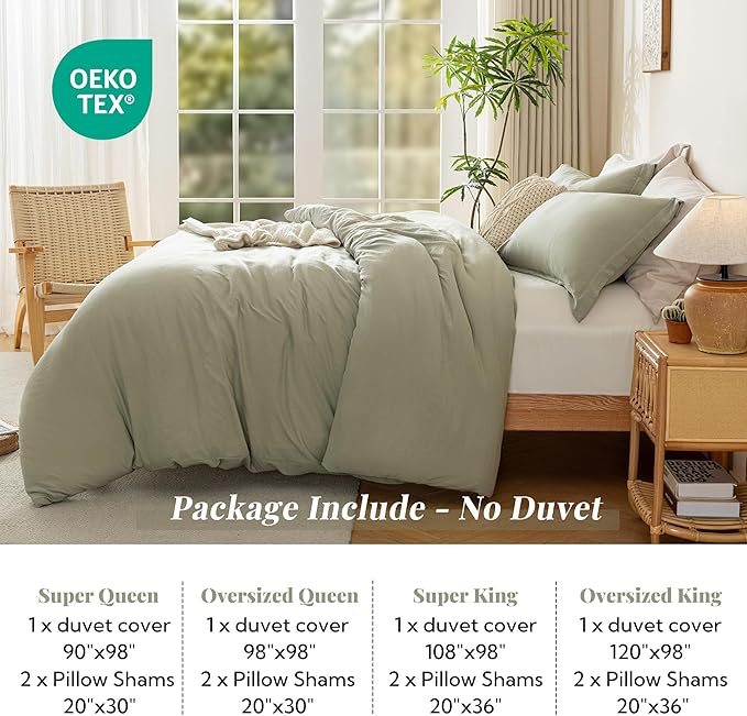 Microfiber Duvet Cover Set - 3 Piece