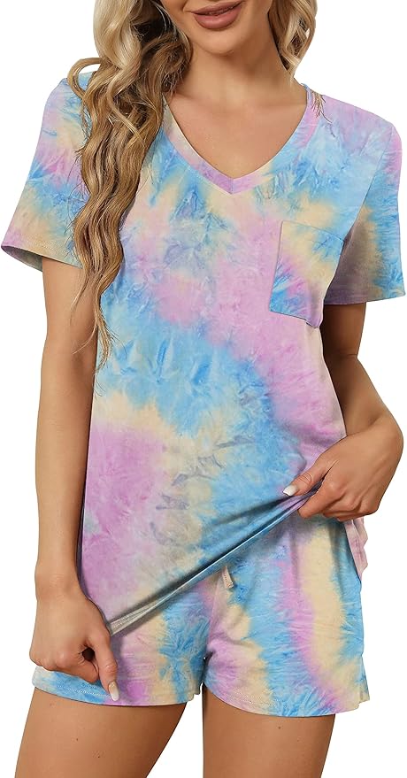 Women's Pajama Set - Short Sleeve - 2 Piece