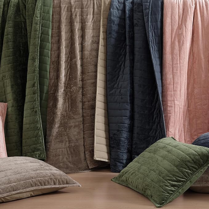 Velvet Quilt Set - Queen - 3 Piece