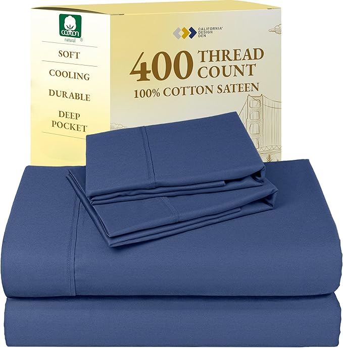 100% Cotton Bed Sheet Set - King - 4 Piece