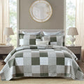 100% Cotton Quilt Set - King - 3 Piece
