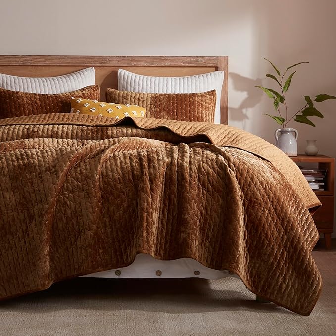 Velvet Quilt Set - Queen