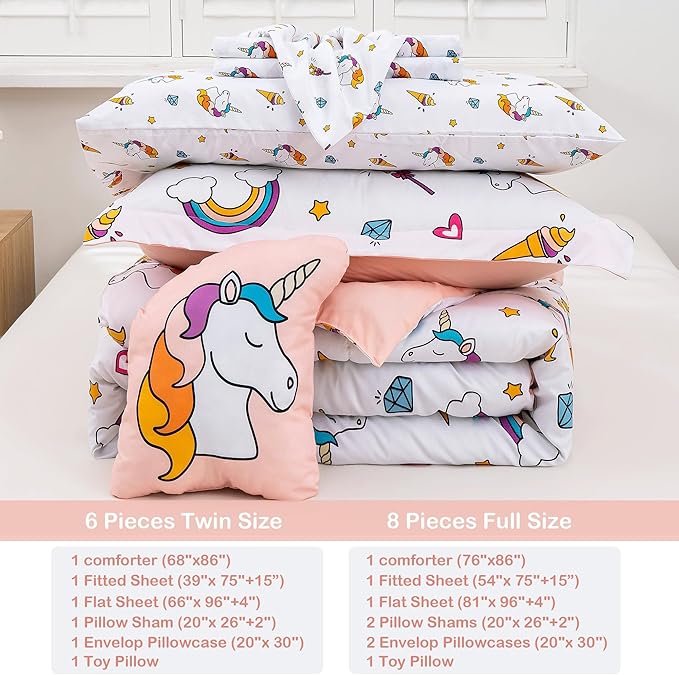 Microfiber Comforter Set - Twin - 6 Piece