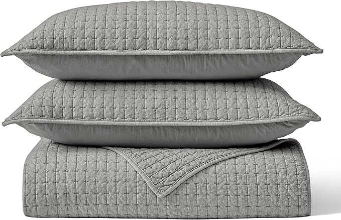 100% Cotton Hypoallergenic Quilt Set - King