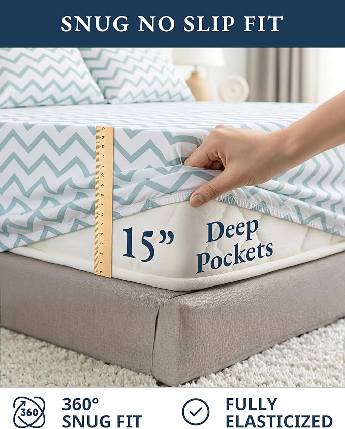 Linen Bed Sheet Set - California King - 4 Piece