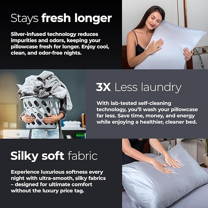 Cooling Pillowcase Set - Queen - 2 Pack